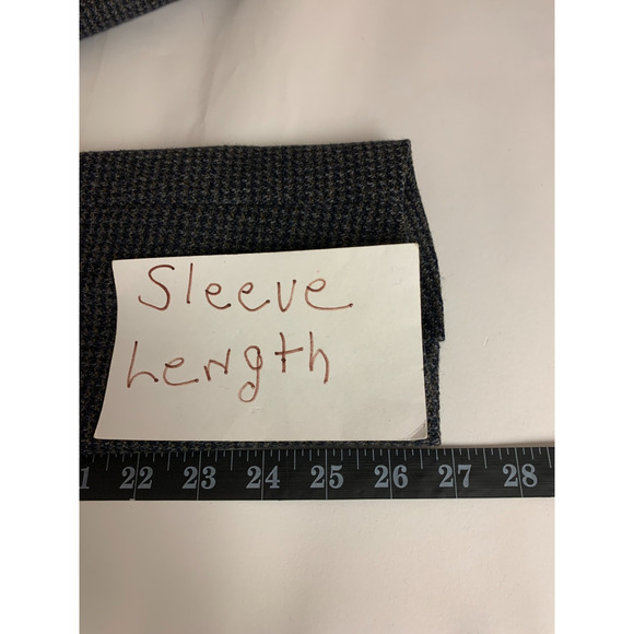 Hart Schaffner Marx Blazer Houndstooth Preppy Academia Professional Business 42L - Picture 9 of 12